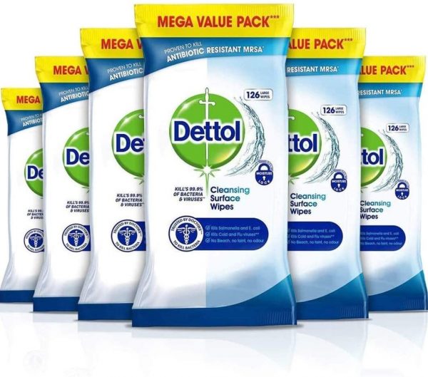 Buy Dettol Wipes Antibacterial