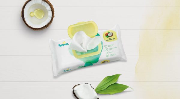Pampers Coconut Pure Wipes