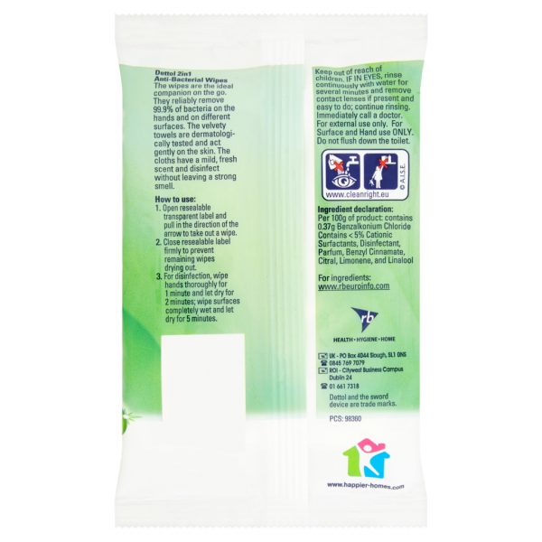 Buy Dettol Anti-Bacterial Wipes